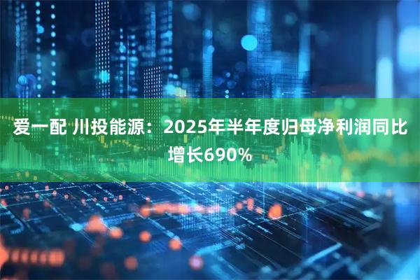 爱一配 川投能源：2025年半年度归母净利润同比增长690%
