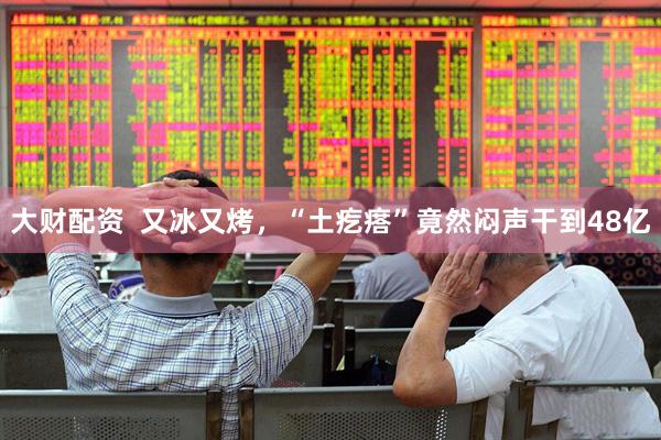 大财配资  又冰又烤，“土疙瘩”竟然闷声干到48亿