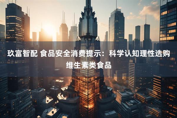 玖富智配 食品安全消费提示:科学认知理性选购维生素类食品